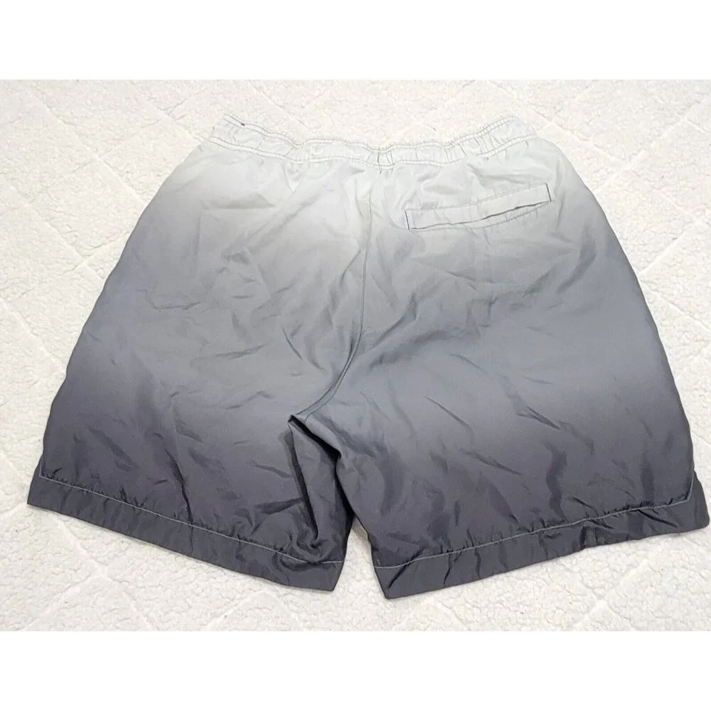 Air Jordan‎ Mens Gray Ombre DNA Poolside Shorts Drawstring Waist Lined Size M